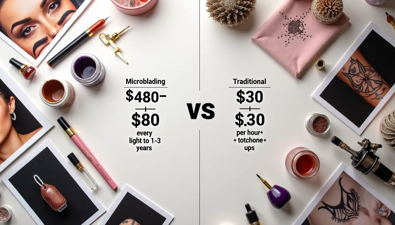 Costs of Microblading vs. Traditional Tattooing